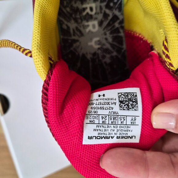 Under Armour Curry 11 Bruce Lee Fire (GS), wore 2x, 95% New! - Picture 8 of 10